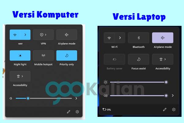 Cara memunculkan Fitur Night light di windows 11 1 Night Light Versi laptop dan komputer